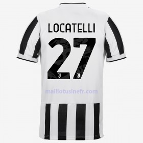 Maillot de Foot Juventus Manuel Locatelli 27 Domicile 2021-22